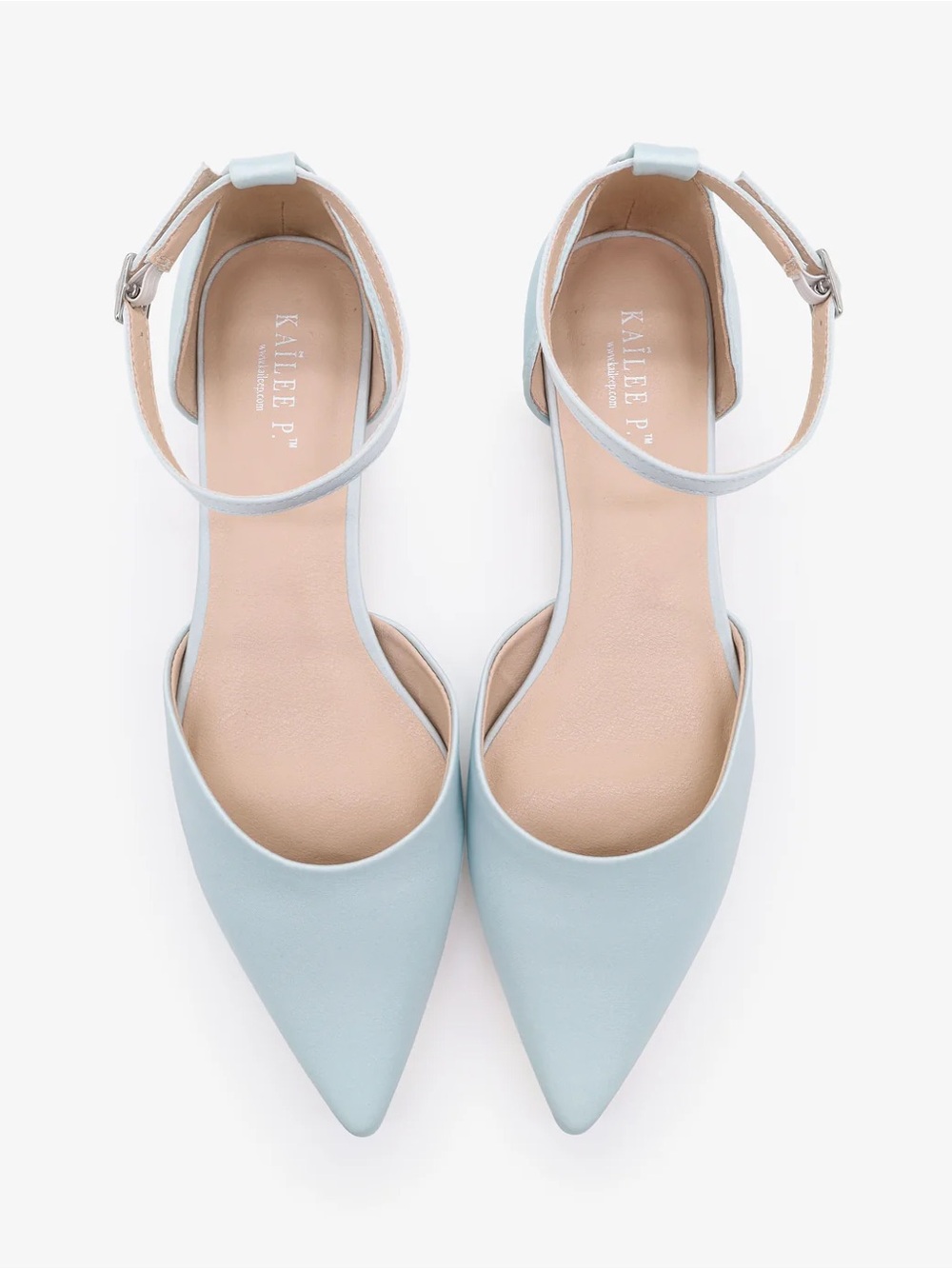 Kailee P Light Blue Satin Shoes